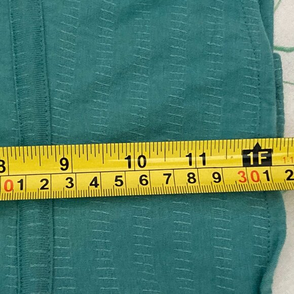 O'Neil Teal Embroidered Lace Trim Peplum Cami Pull String Top Sz S NWT - Picture 14 of 16